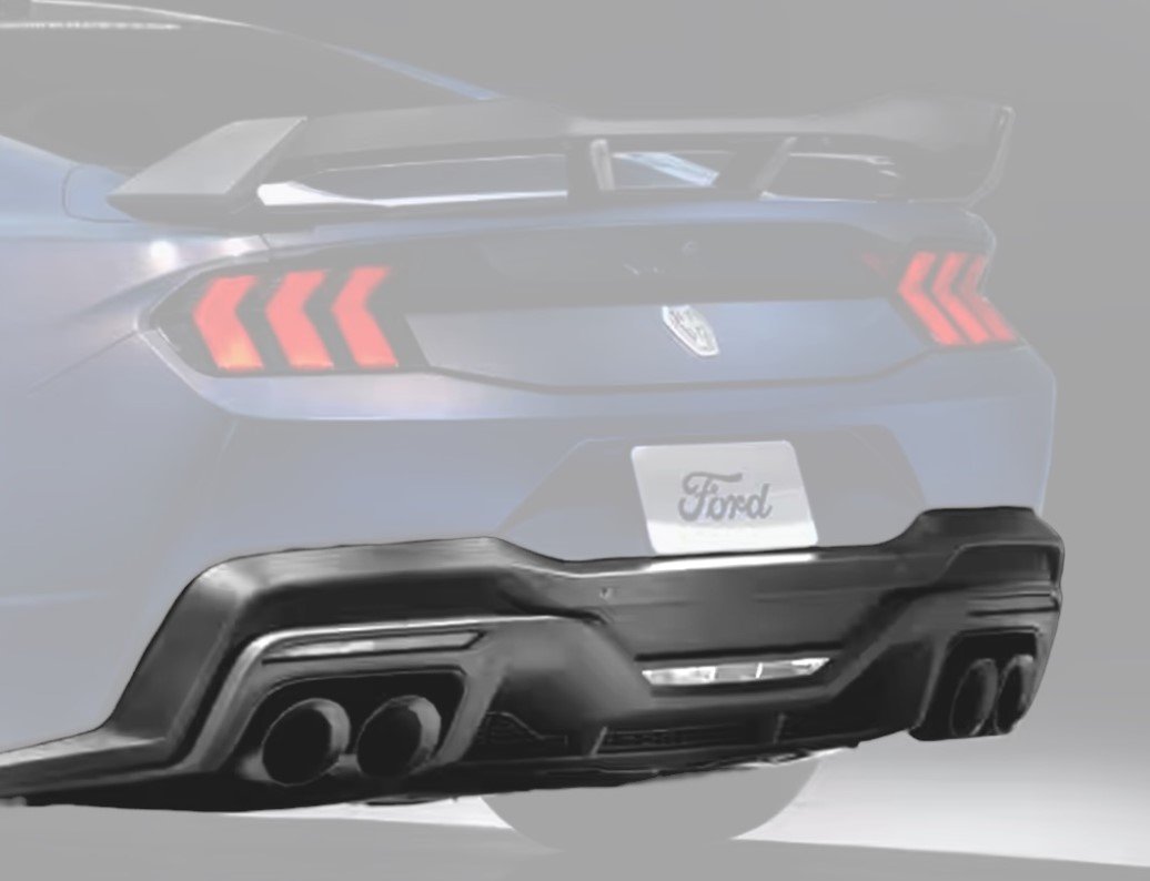 Ford Mustang S650 - Dark Horse Heck Diffuser – Bild 2