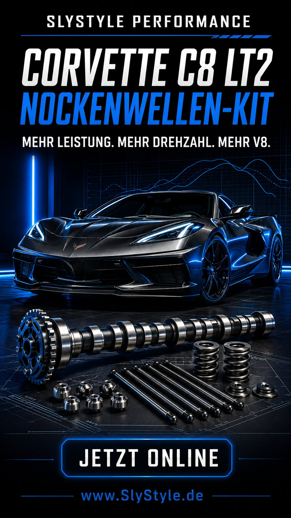 SlyStyle Corvette C8 LT2 - Nockenwellen Umbau